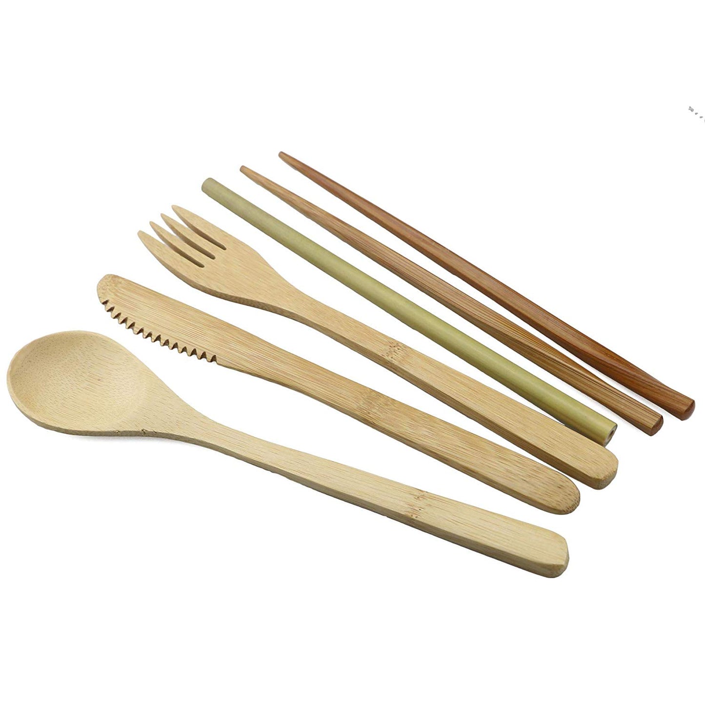 Set de couverts voyage bambou (7 pièces)