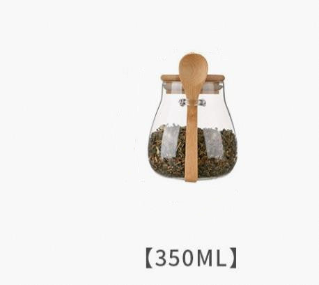 Bocal épices verre & bambou