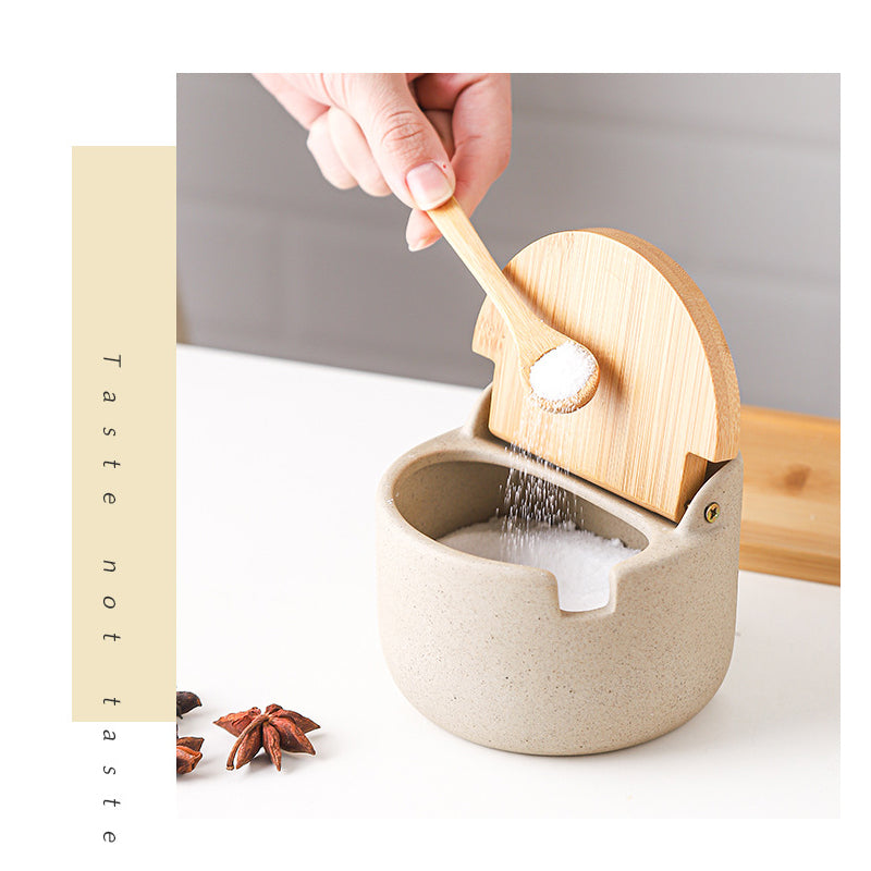 Pots à épices céramique & bois