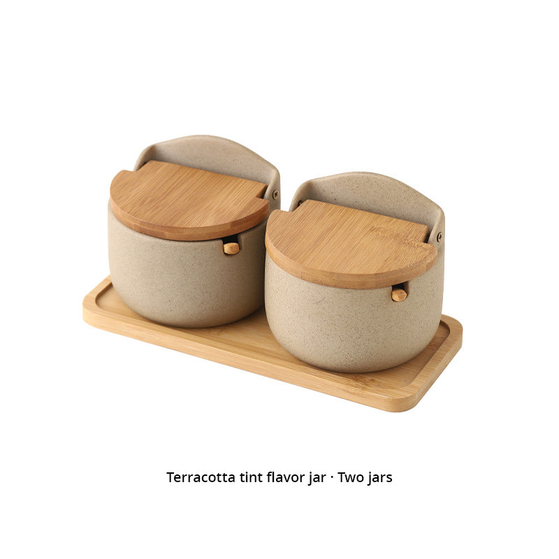 Pots à épices céramique & bois