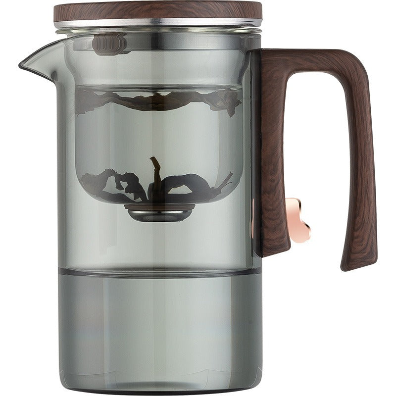 Théière verre à filtre magnétique