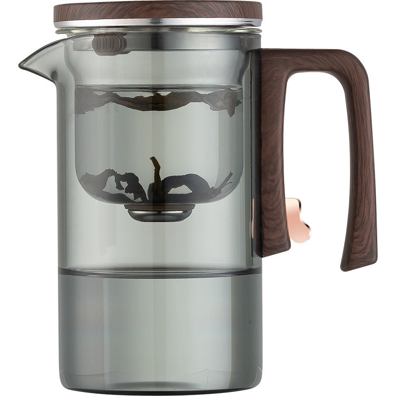 Théière verre à filtre magnétique