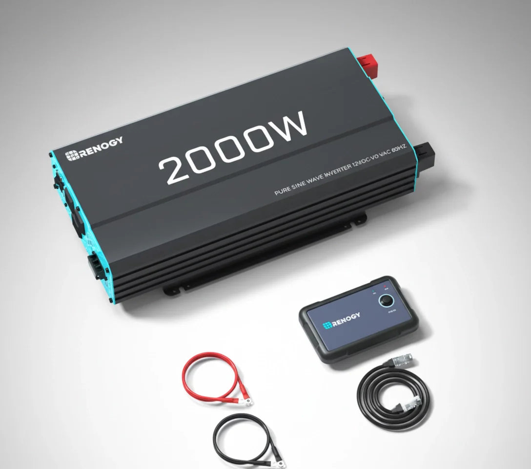 2000W 12V Pure Sine Wave Power Inverter, New Edition DC to AC Converter